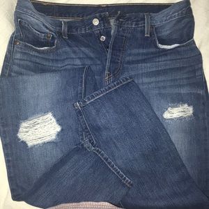 Levi’s button fly 501 distressed jeans waist: 30